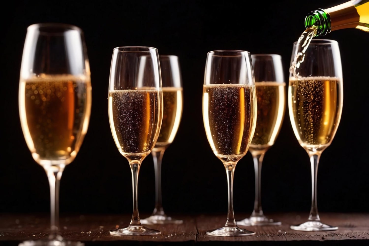 Copas de Cava y Champagne